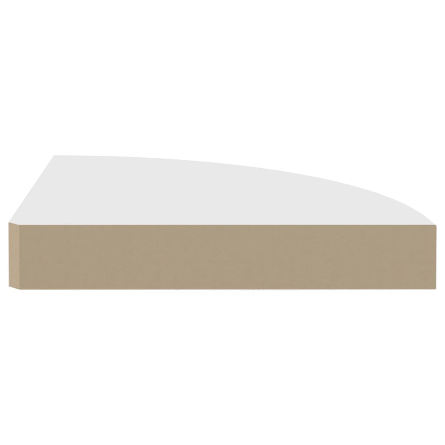 Hoekschappen Zwevend 25X25X3,8 Cm Mdf 4 25 x 25 x 3.8 cm Wit