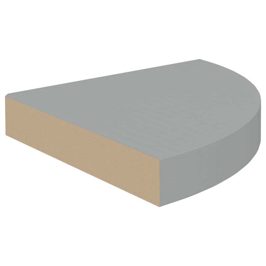 Hoekschap Zwevend 25X25X3,8 Cm Mdf 1 25 x 25 x 3.8 cm Grijs