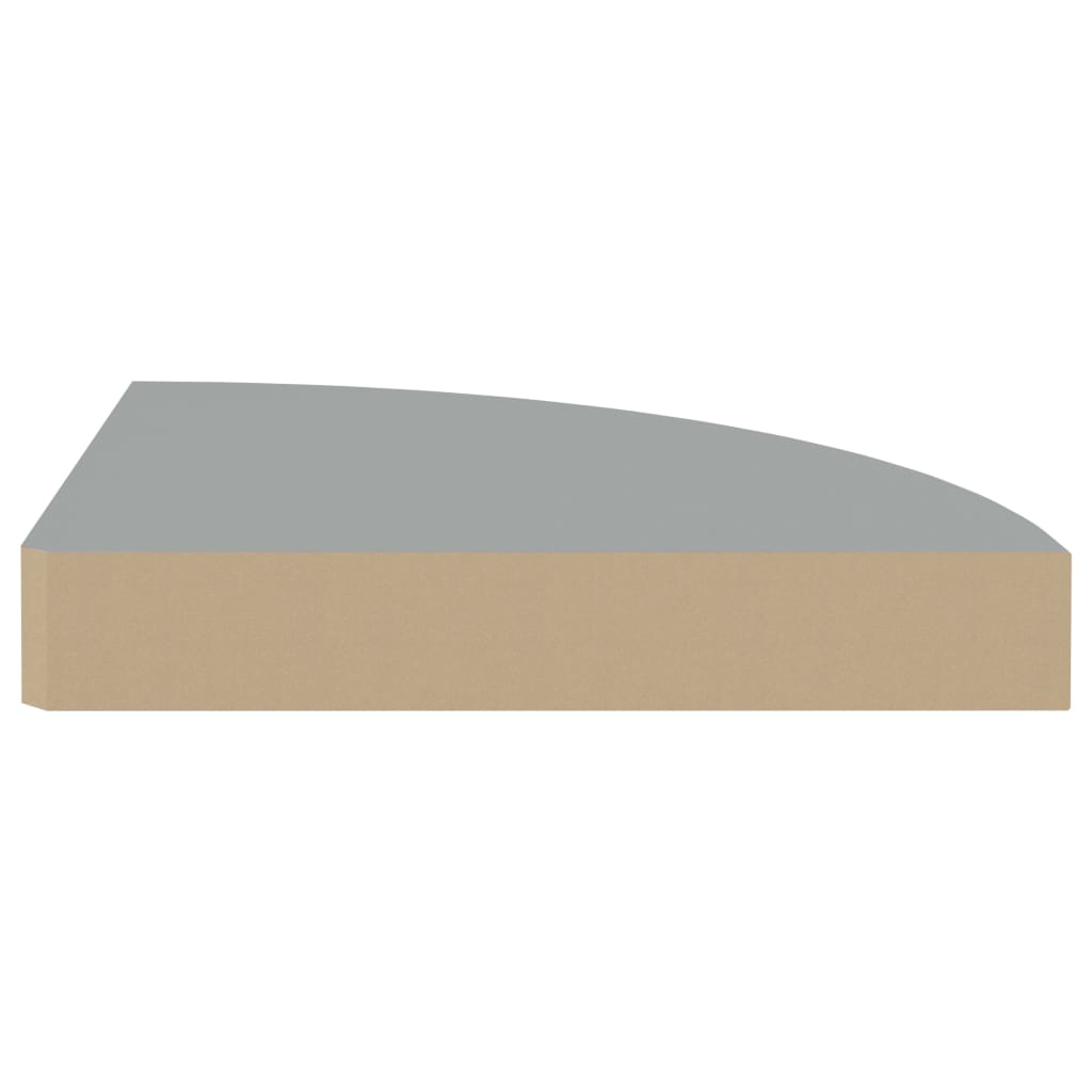 Hoekschap Zwevend 25X25X3,8 Cm Mdf 1 25 x 25 x 3.8 cm Grijs