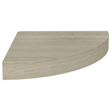 Hoekschap Zwevend 25X25X3,8 Cm Mdf Kleurig 1 25 x 25 x 3.8 cm Eiken