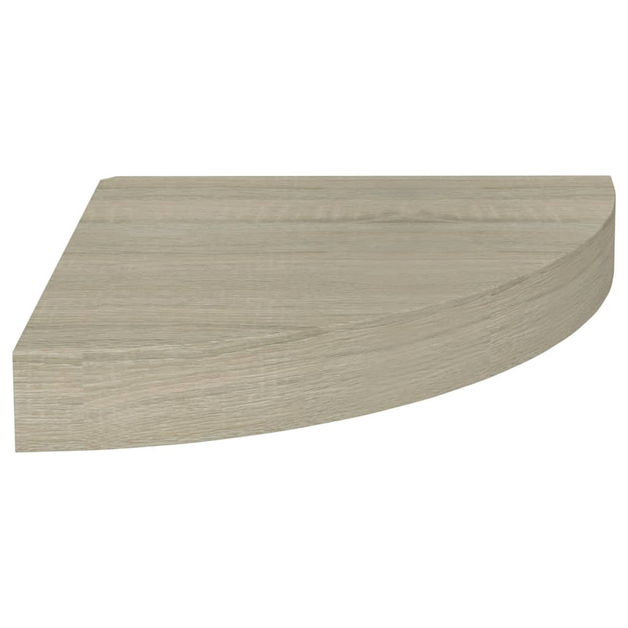 Hoekschap Zwevend 25X25X3,8 Cm Mdf Kleurig 1 25 x 25 x 3.8 cm Eiken