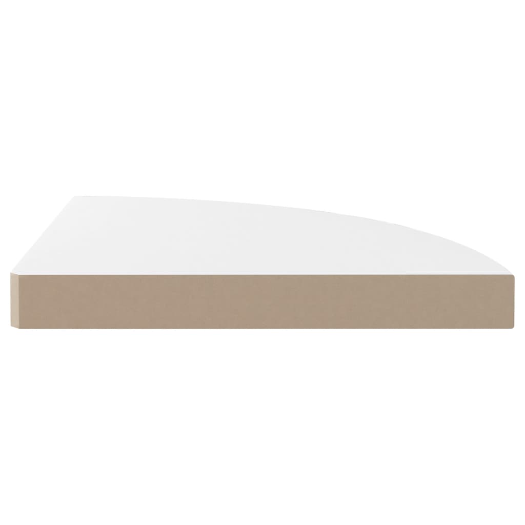 Hoekschappen Zwevend 35X35X3,8 Cm Mdf 4 35 x 35 x 3.8 cm Hoogglans wit