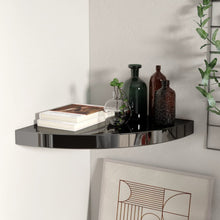 Hoekschap Zwevend 35X35X3,8 Cm Mdf 1 35 x 35 x 3.8 cm Hoogglans zwart