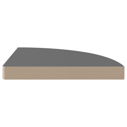 Hoekschap Zwevend 35X35X3,8 Cm Mdf 1 35 x 35 x 3.8 cm Hoogglans grijs