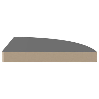 Hoekschappen Zwevend 35X35X3,8 Cm Mdf 4 35 x 35 x 3.8 cm Hoogglans grijs