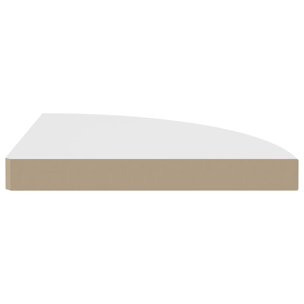 Hoekschappen Zwevend 35X35X3,8 Cm Mdf 4 35 x 35 x 3.8 cm Wit