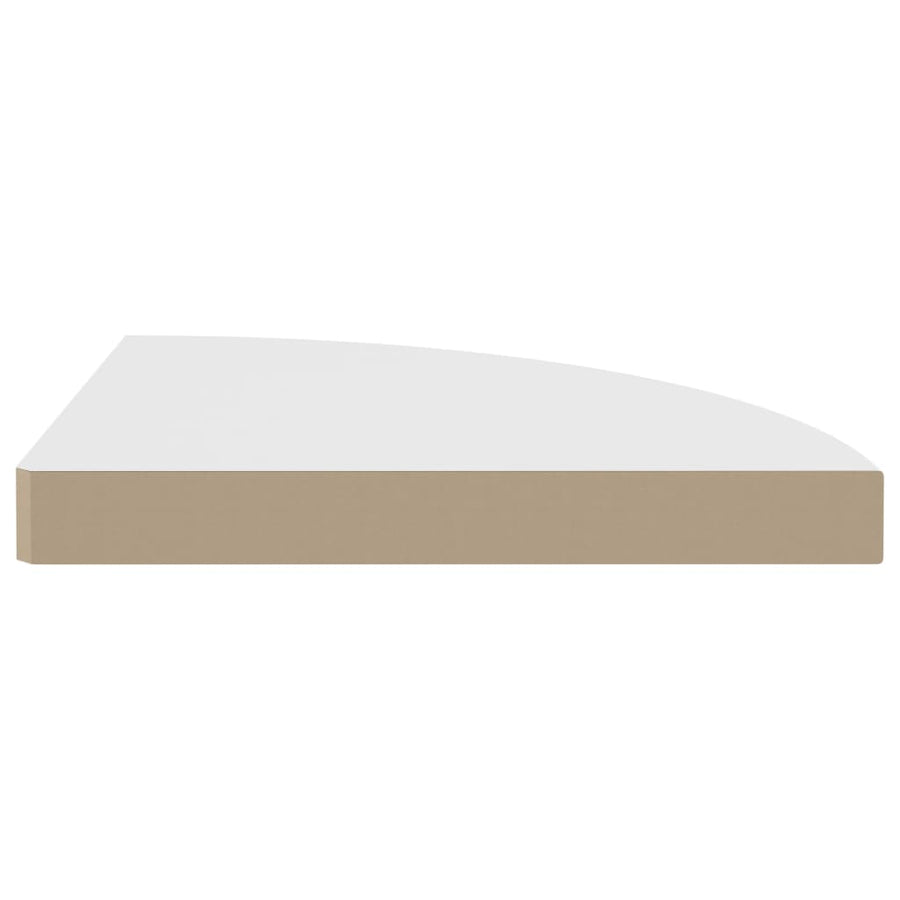 Hoekschappen Zwevend 35X35X3,8 Cm Mdf 4 35 x 35 x 3.8 cm Wit