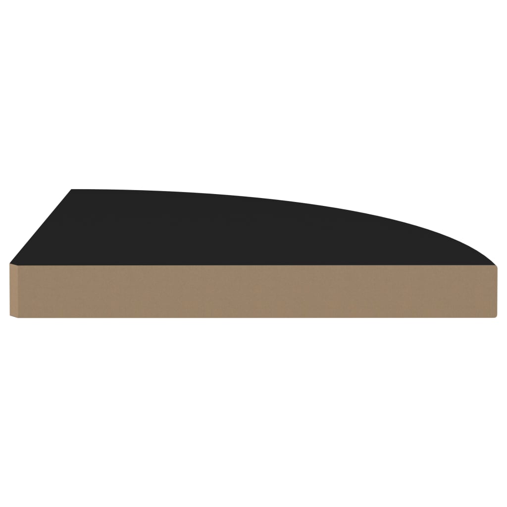 Hoekschap Zwevend 35X35X3,8 Cm Mdf 1 35 x 35 x 3.8 cm Zwart
