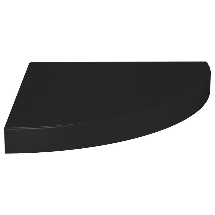 Hoekschappen Zwevend 35X35X3,8 Cm Mdf 2 35 x 35 x 3.8 cm Zwart