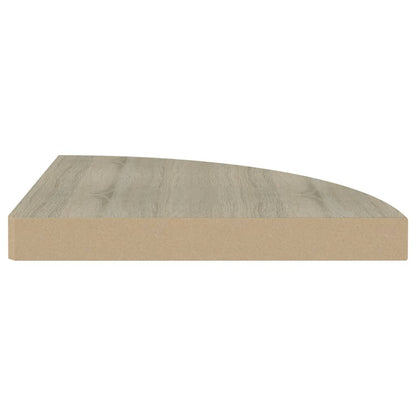 Hoekschap Zwevend 35X35X3,8 Cm Mdf Kleurig 1 35 x 35 x 3.8 cm Eiken