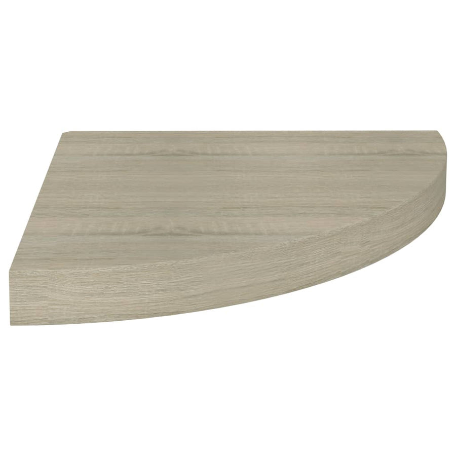 Hoekschappen Zwevend 35X35X3,8 Cm Mdf Kleurig 2 35 x 35 x 3.8 cm Eiken
