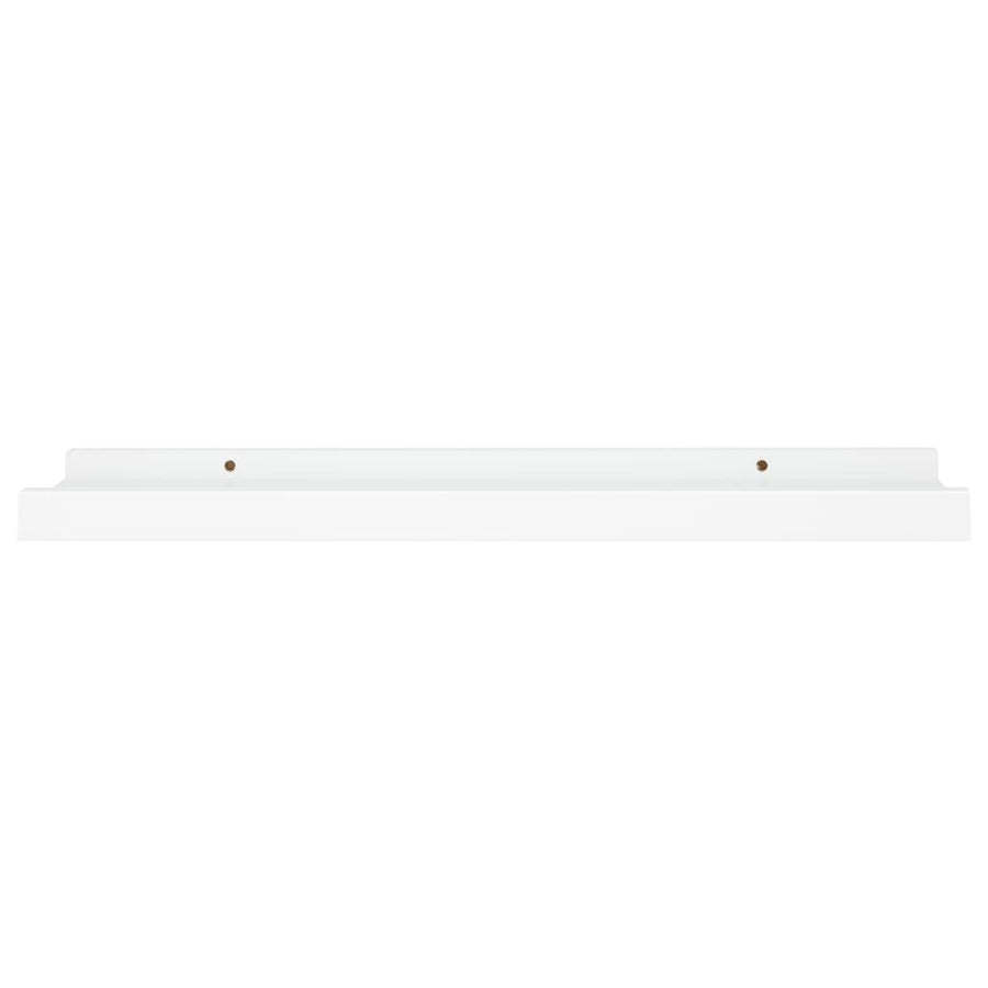 Fotoplanken 2 st 40x9x3 cm MDF wit 40 x 9 x 3 cm Wit
