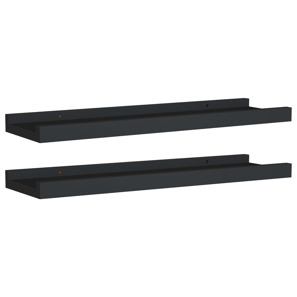 Fotoplanken Mdf 40 x 9 x 3 cm Zwart