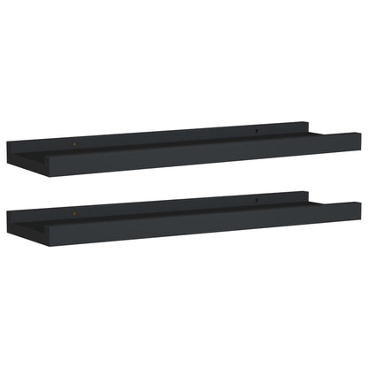 Fotoplanken Mdf 40 x 9 x 3 cm Zwart