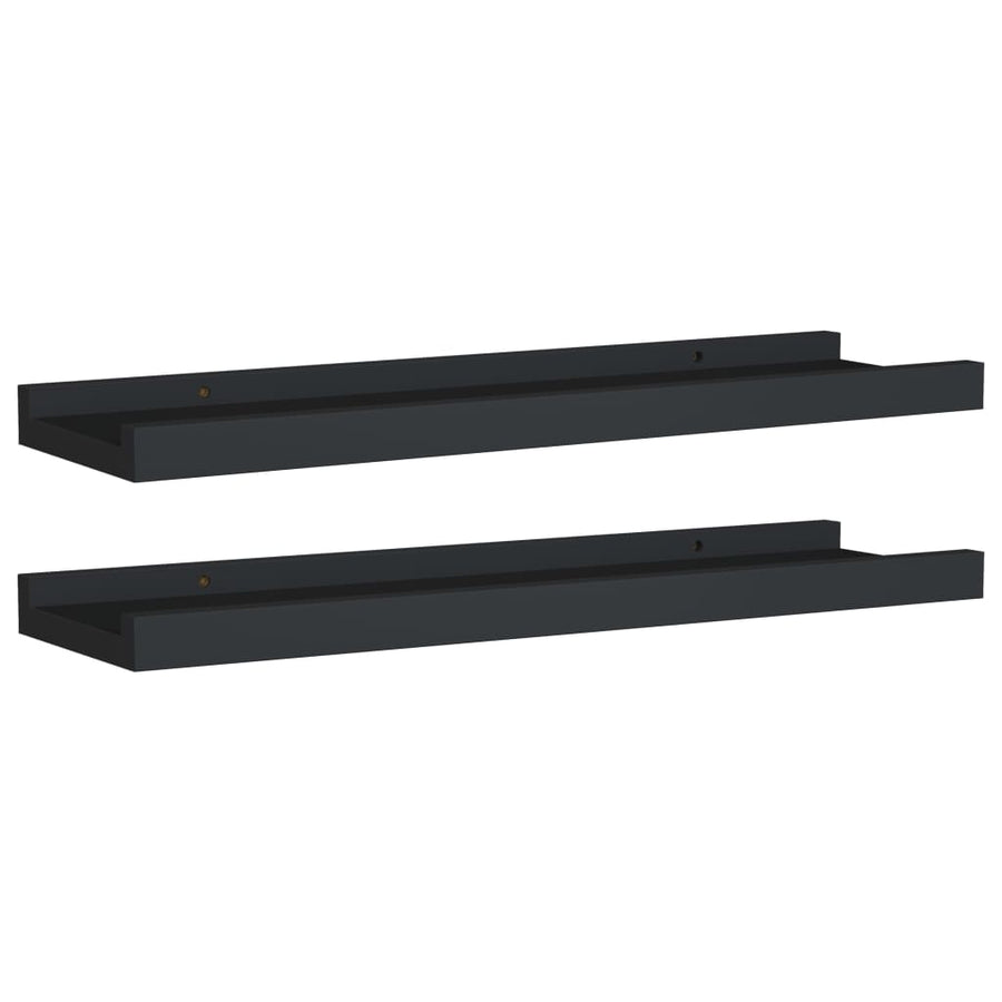 Fotoplanken Mdf 40 x 9 x 3 cm Zwart