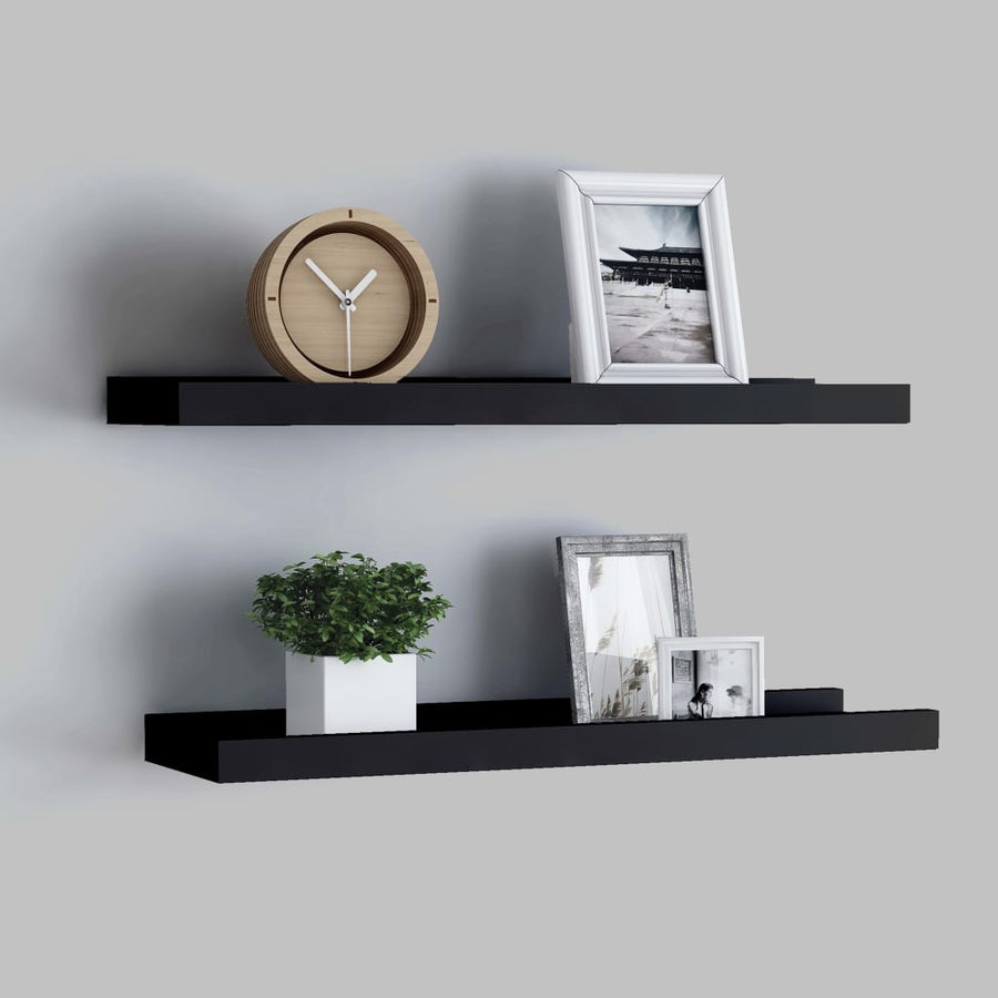 Fotoplanken Mdf 40 x 9 x 3 cm Zwart