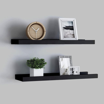 Fotoplanken Mdf 60 x 9 x 3 cm Zwart
