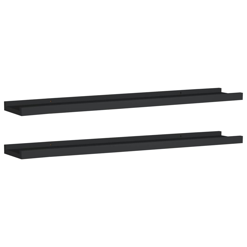 Fotoplanken Mdf 80 x 9 x 3 cm Zwart