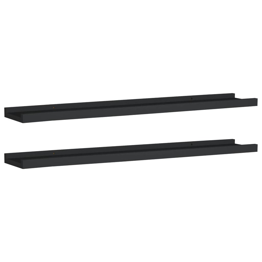 Fotoplanken Mdf 80 x 9 x 3 cm Zwart