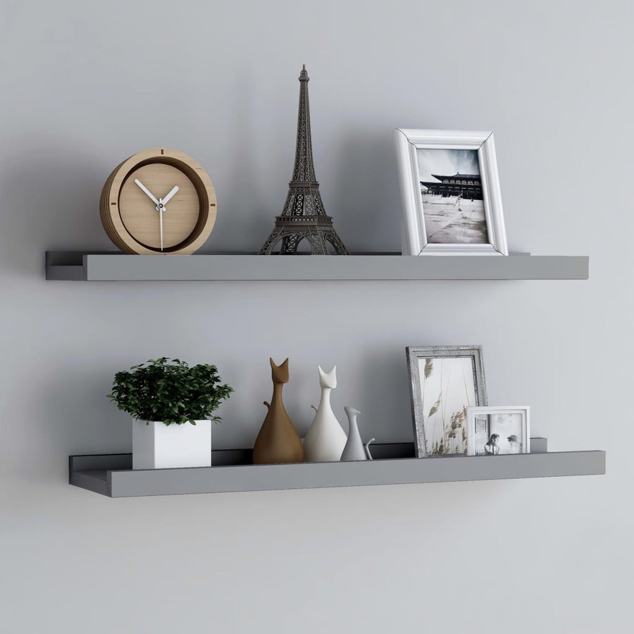 Fotoplanken Mdf 80 x 9 x 3 cm Grijs