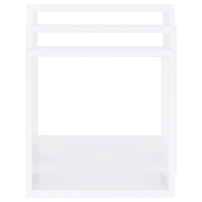 Wandschappen Kubus Mdf 30 x 10 x 30 cm Wit