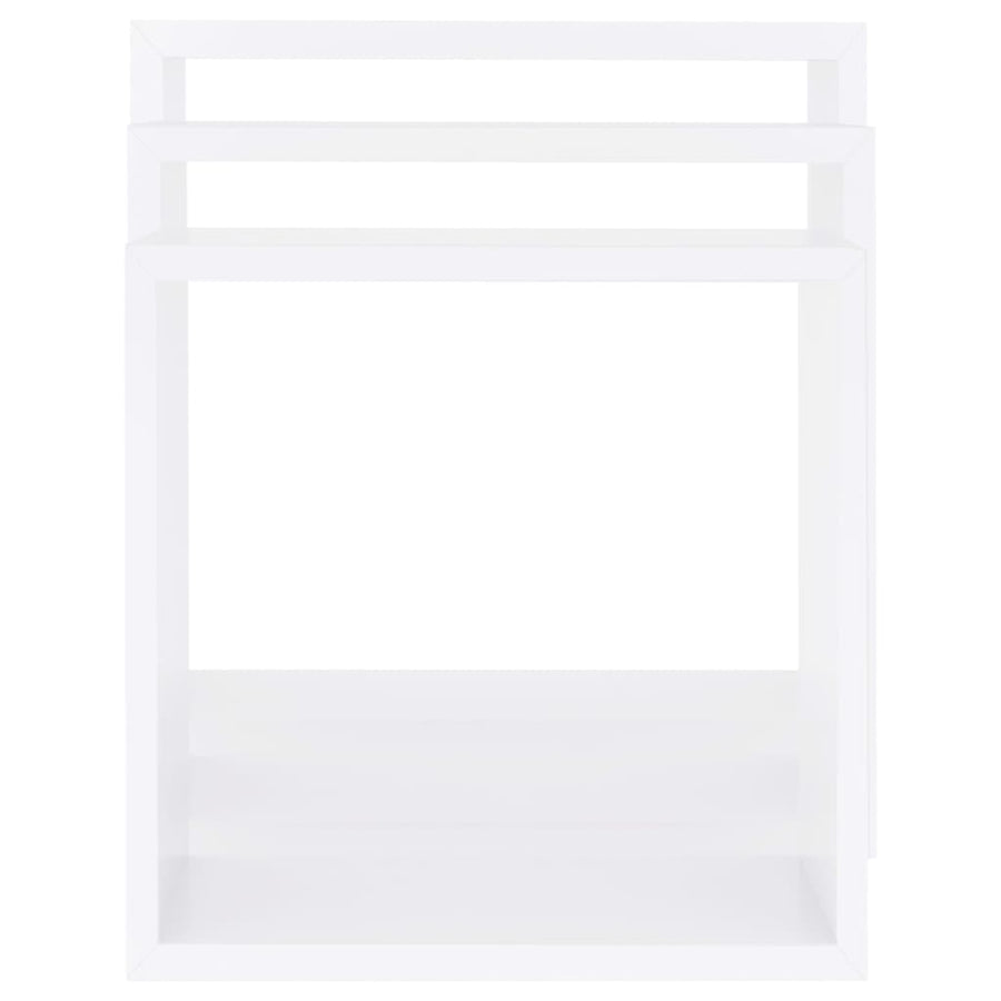 Wandschappen Kubus Mdf 30 x 10 x 30 cm Wit
