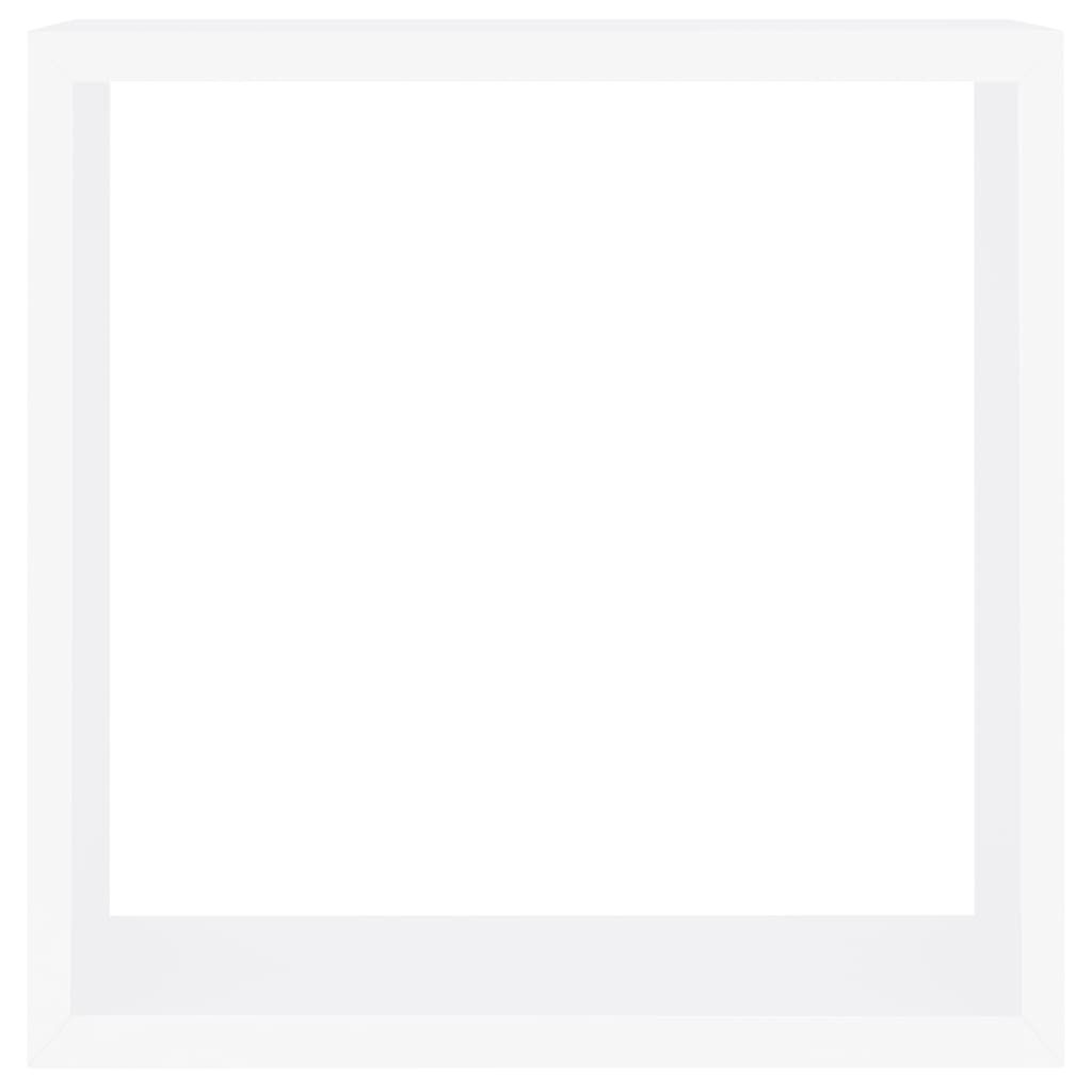 Wandschappen Kubus Mdf 30 x 10 x 30 cm Wit