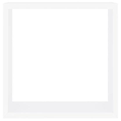 Wandschappen Kubus Mdf 30 x 10 x 30 cm Wit
