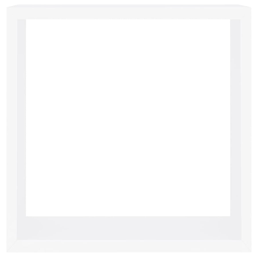 Wandschappen Kubus Mdf 30 x 10 x 30 cm Wit