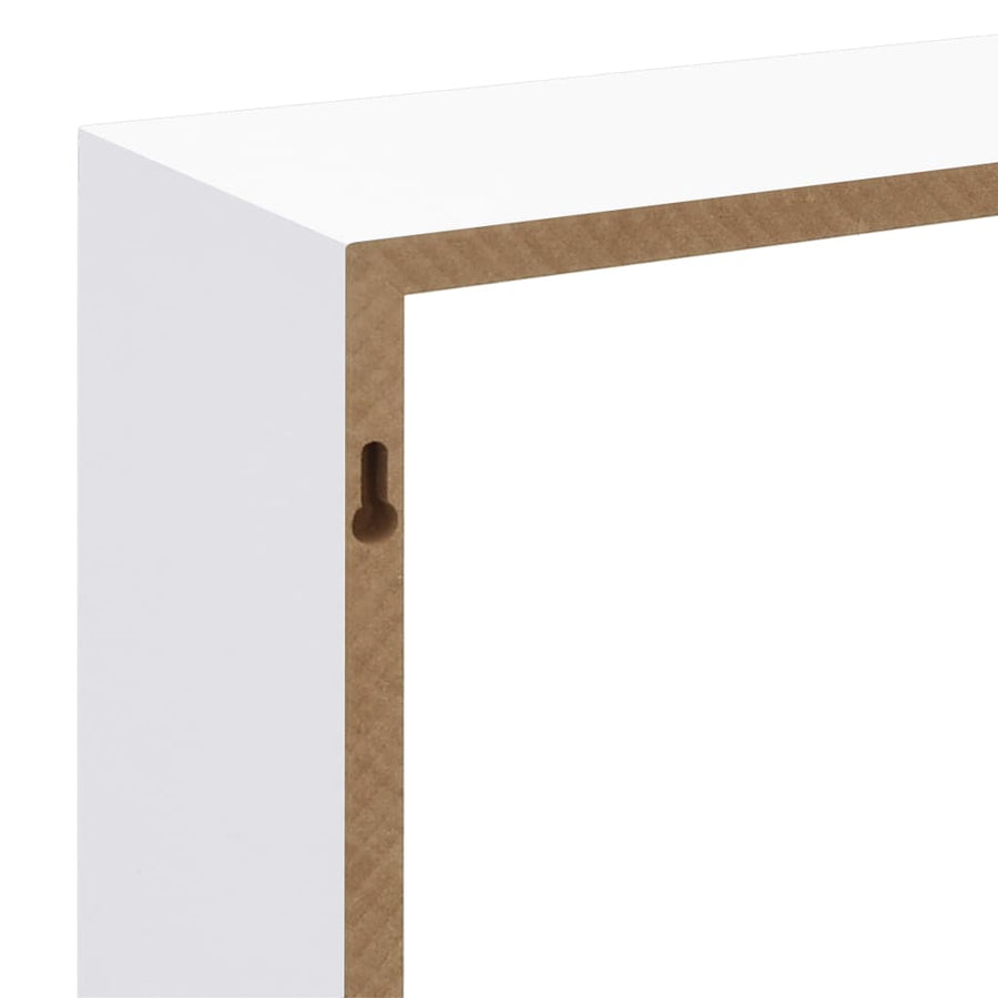 Wandschappen Kubus Mdf 30 x 10 x 30 cm Wit