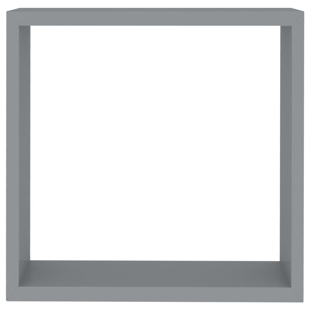 Wandschappen Kubus Mdf 30 x 10 x 30 cm Grijs