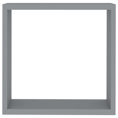 Wandschappen Kubus Mdf 30 x 10 x 30 cm Grijs