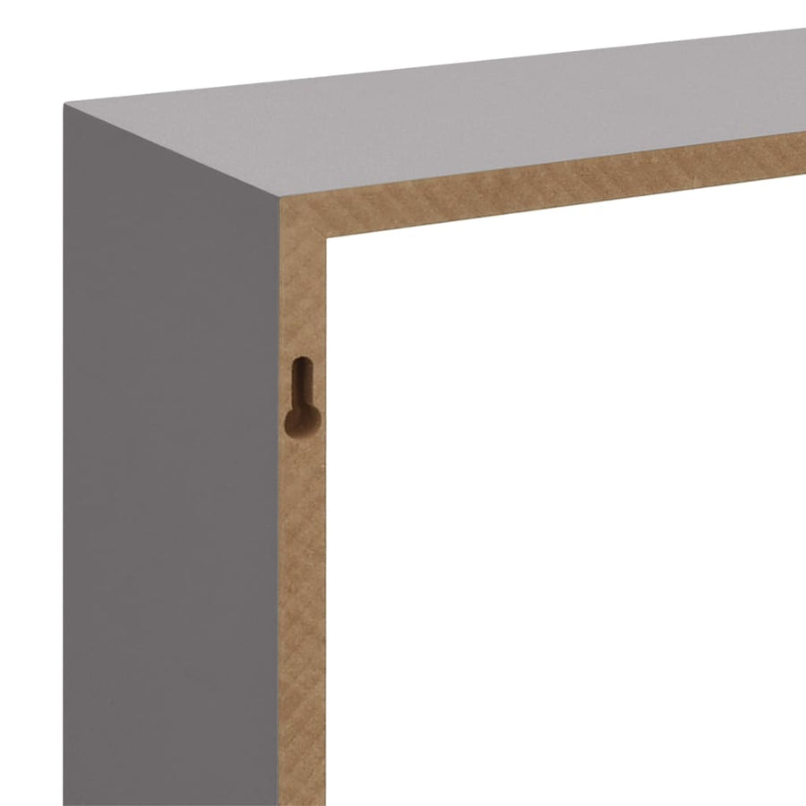 Wandschappen Kubus Mdf 30 x 10 x 30 cm Grijs
