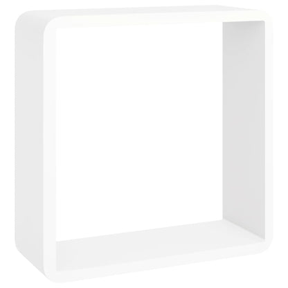 Wandschappen Kubus Mdf 28 x 10 x 28 cm Wit