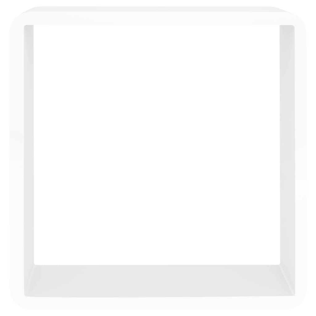 Wandschappen Kubus Mdf 28 x 10 x 28 cm Wit