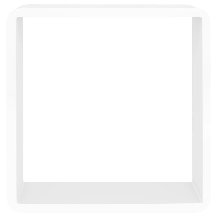 Wandschappen Kubus Mdf 28 x 10 x 28 cm Wit