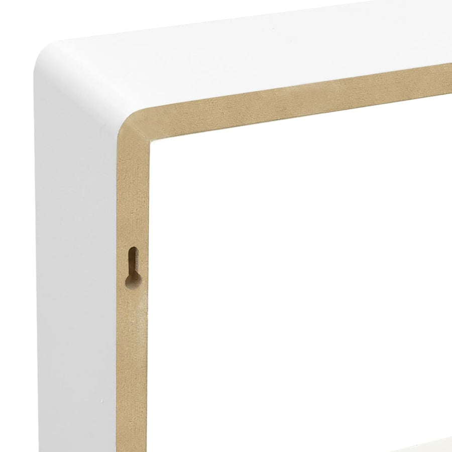 Wandschappen Kubus Mdf 28 x 10 x 28 cm Wit