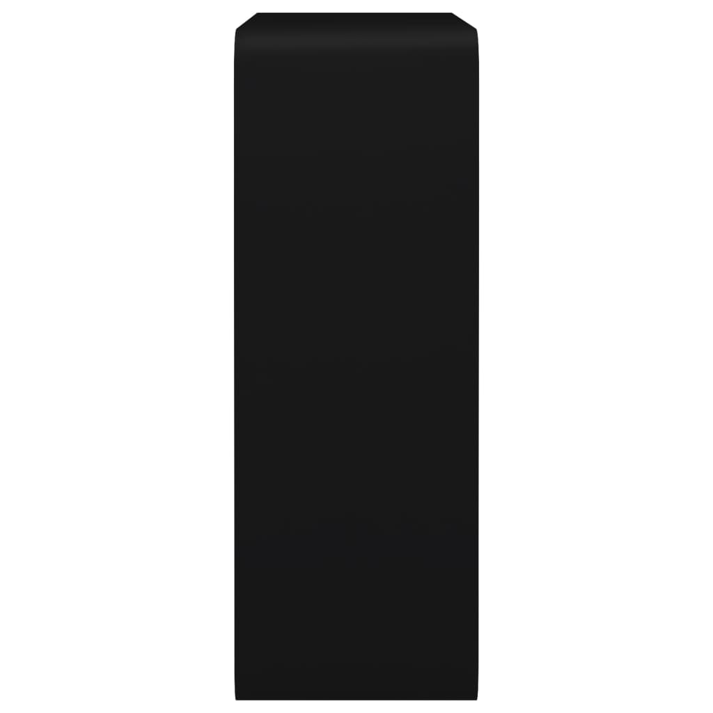 Wandschappen Kubus Mdf Zwart 28 x 10 x 28 cm