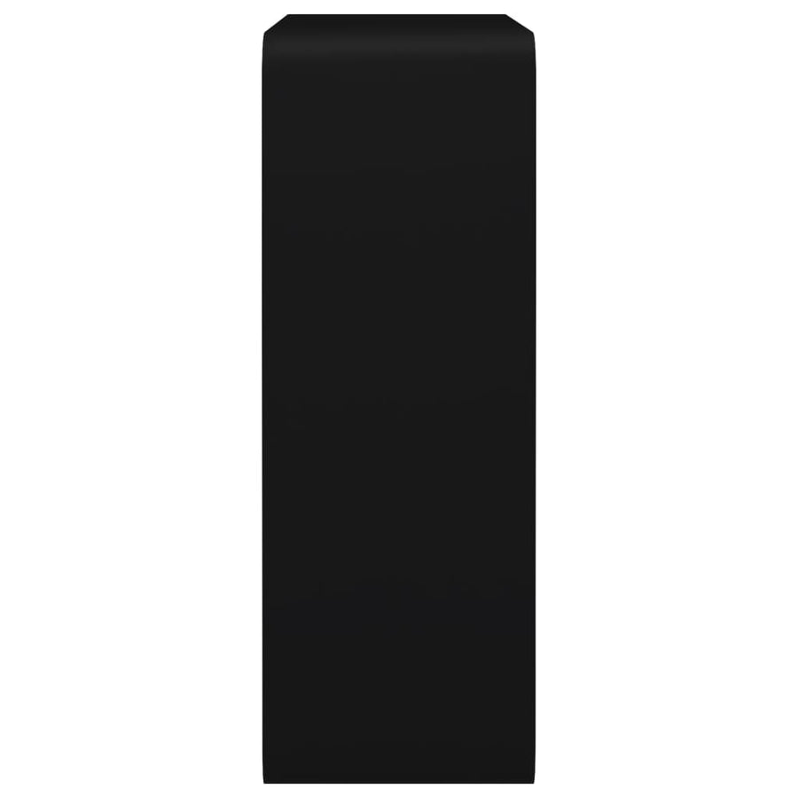 Wandschappen Kubus Mdf Zwart 28 x 10 x 28 cm