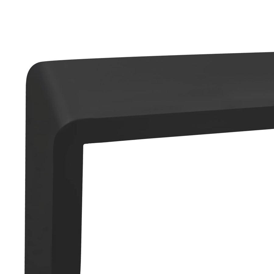 Wandschappen Kubus Mdf Zwart 28 x 10 x 28 cm