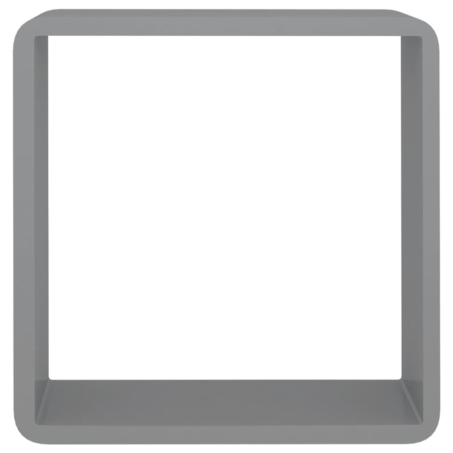 Wandschappen Kubus Mdf 28 x 10 x 28 cm Grijs
