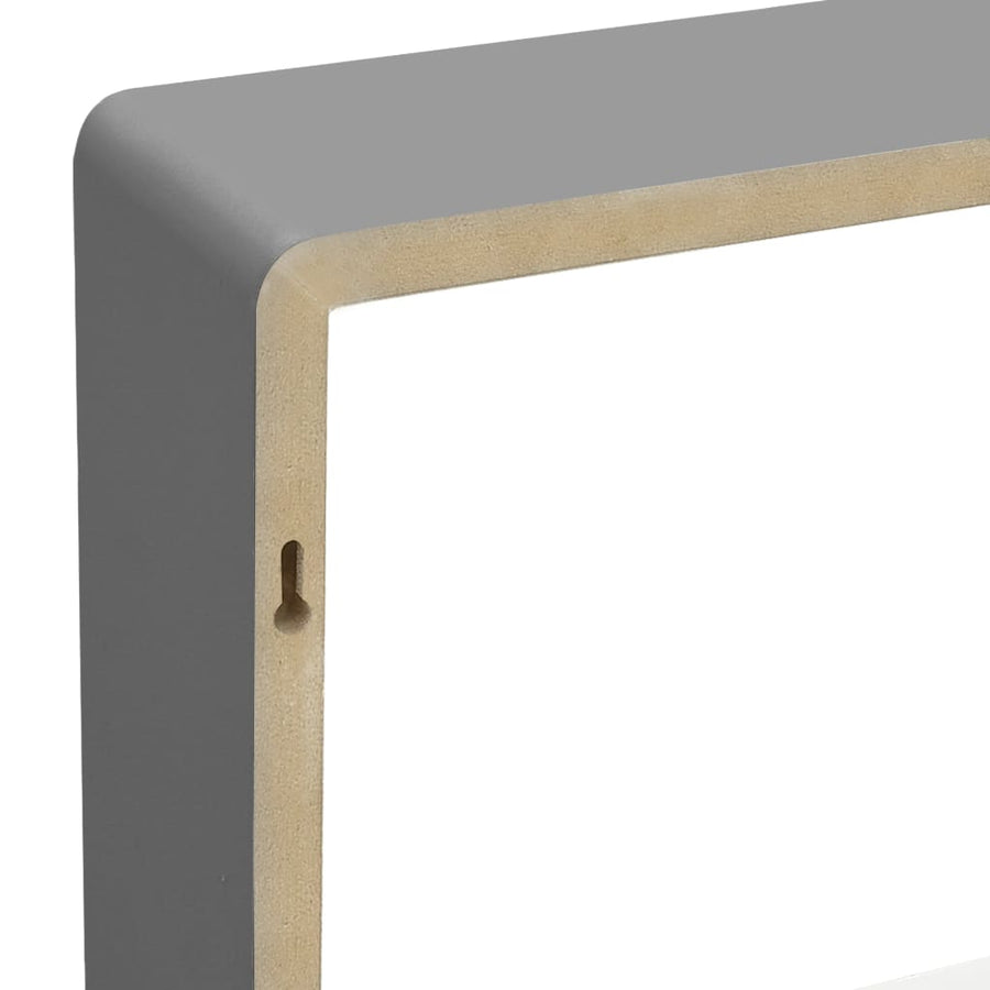 Wandschappen Kubus Mdf 28 x 10 x 28 cm Grijs