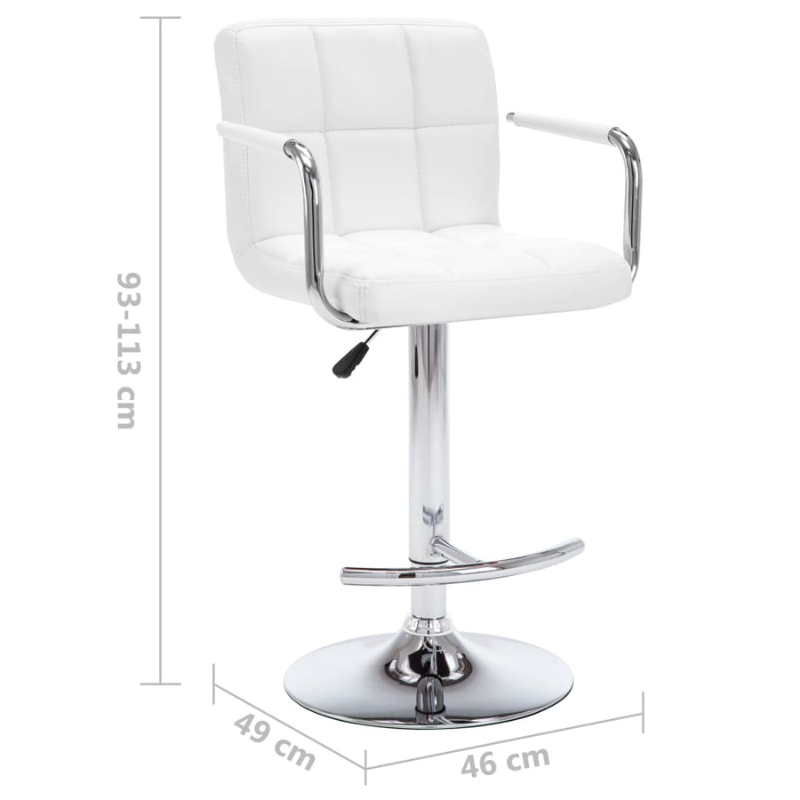 Barstoelen Kunstleer Wit