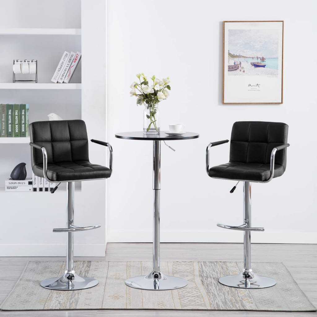 Barstoelen Kunstleer Zwart