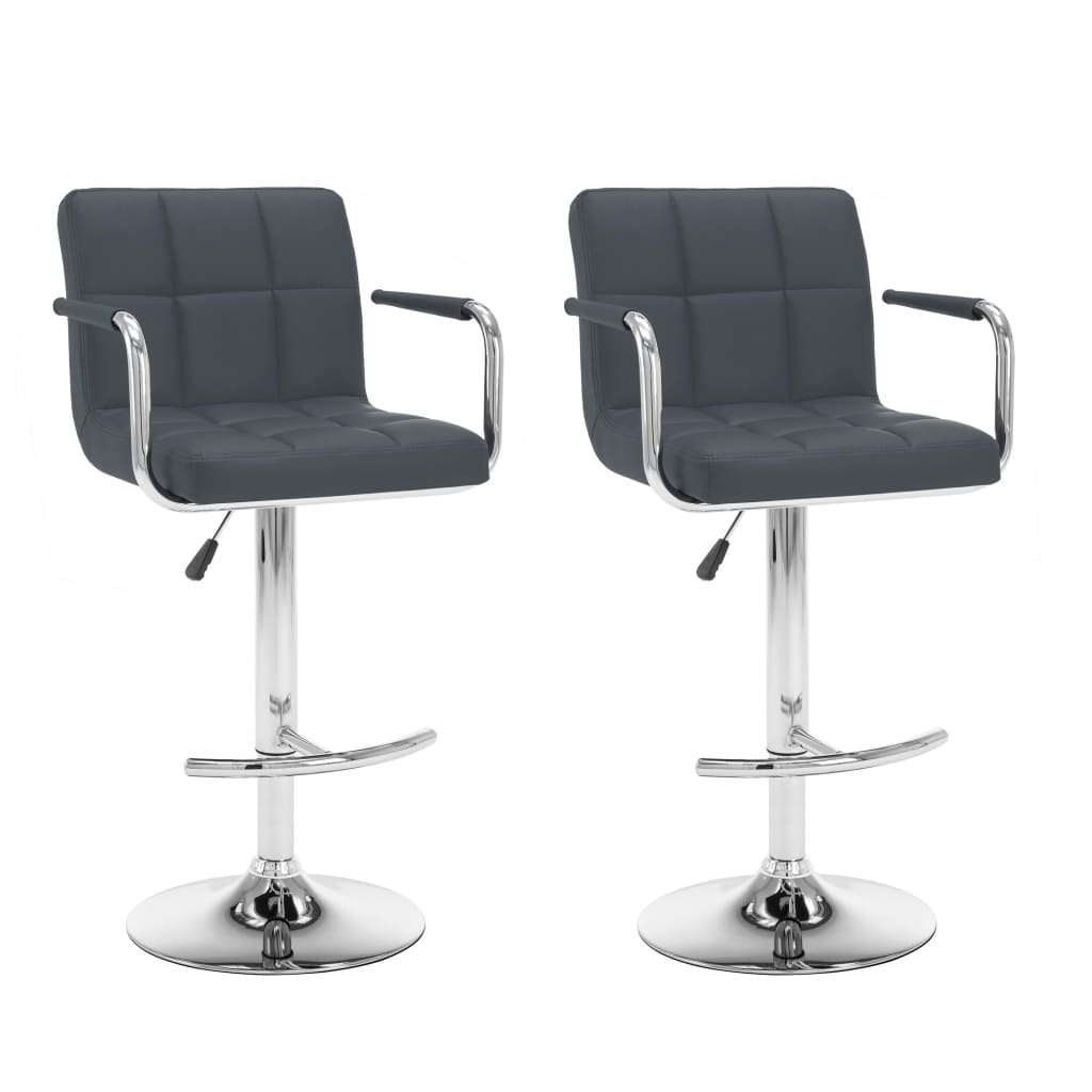 Barkrukken Kunstleer Grijs