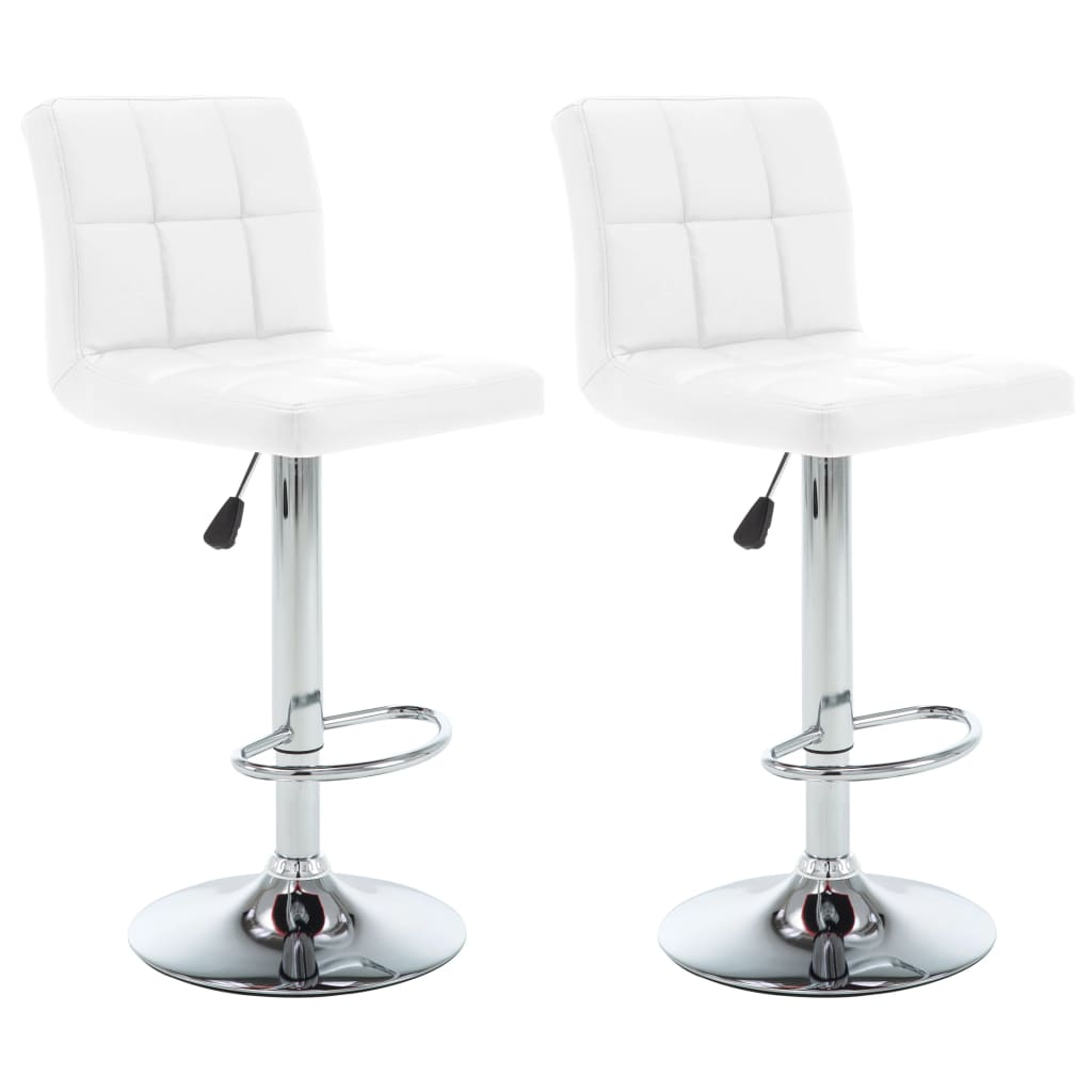 Barstoelen Kunstleer 2 Wit