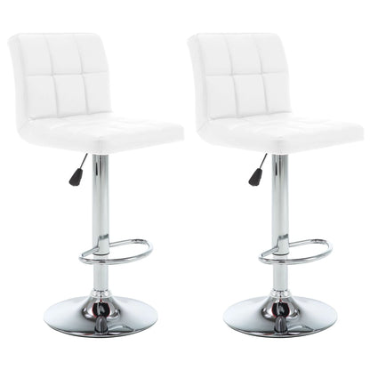 Barstoelen Kunstleer 2 Wit