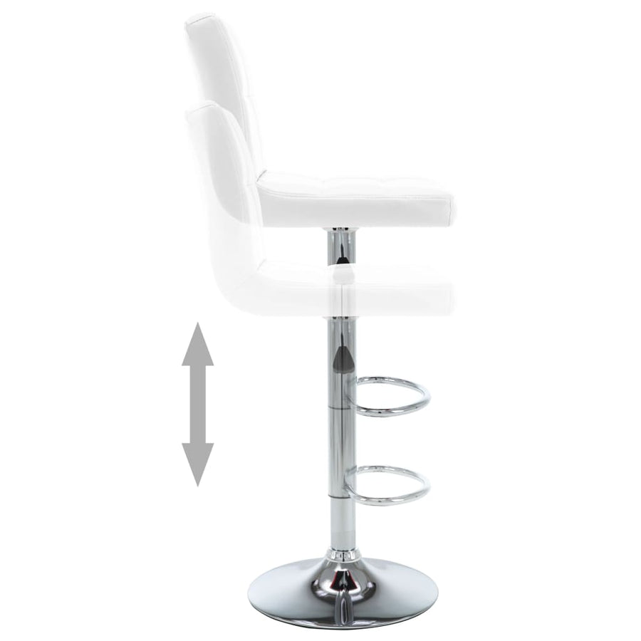 Barstoelen Kunstleer 2 Wit