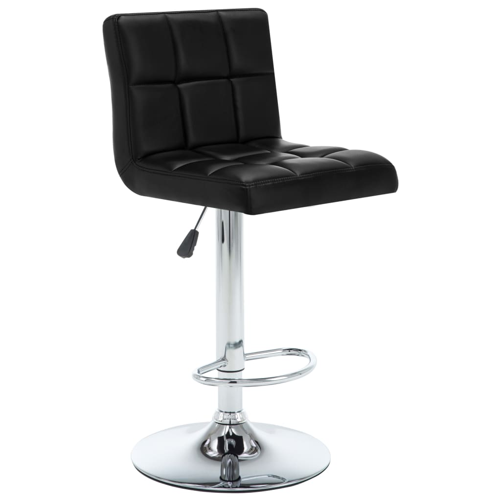 Barstoelen Kunstleer 2 Zwart