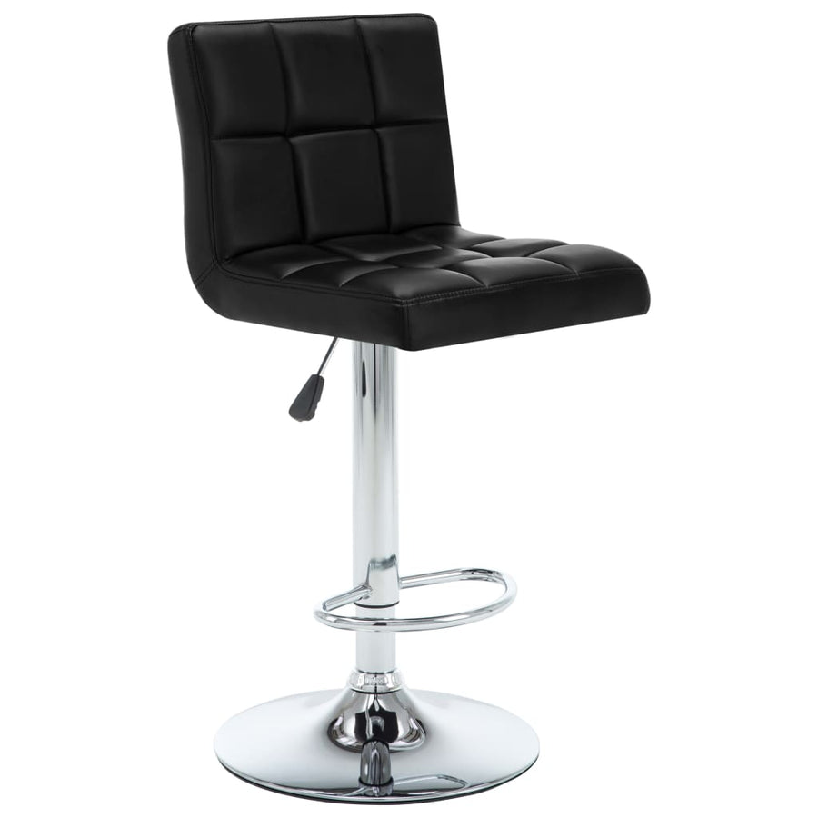 Barstoelen Kunstleer 2 Zwart